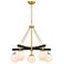 Allie 5-Lt Chandelier - Satin Brass