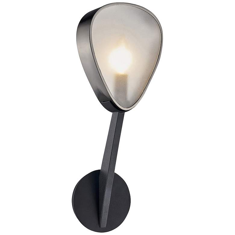 Image 1 Allisio 18" High Carbide Black and Black Chrome Wall Sconce