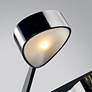 4_Allisio 49" Wide Black and Chrome 5-Light Pendant Light more views
