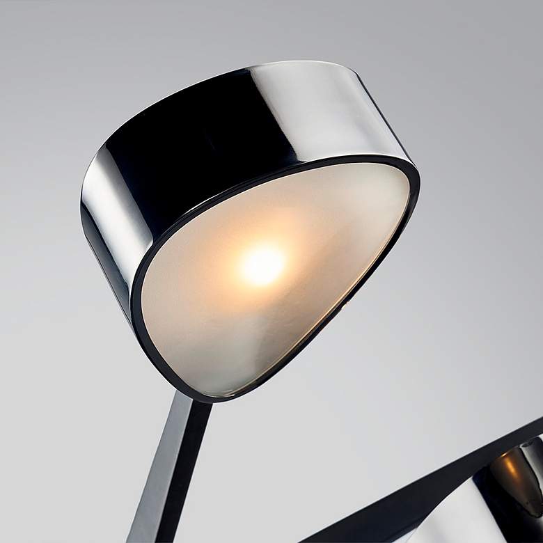 Image 5 Allisio 49"W Black and Chrome 6-Light Island Pendant Light more views