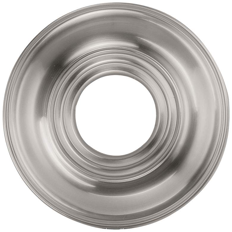 Image 2 Allison 12" Wide Brushed Nickel Round Ceiling Medallion