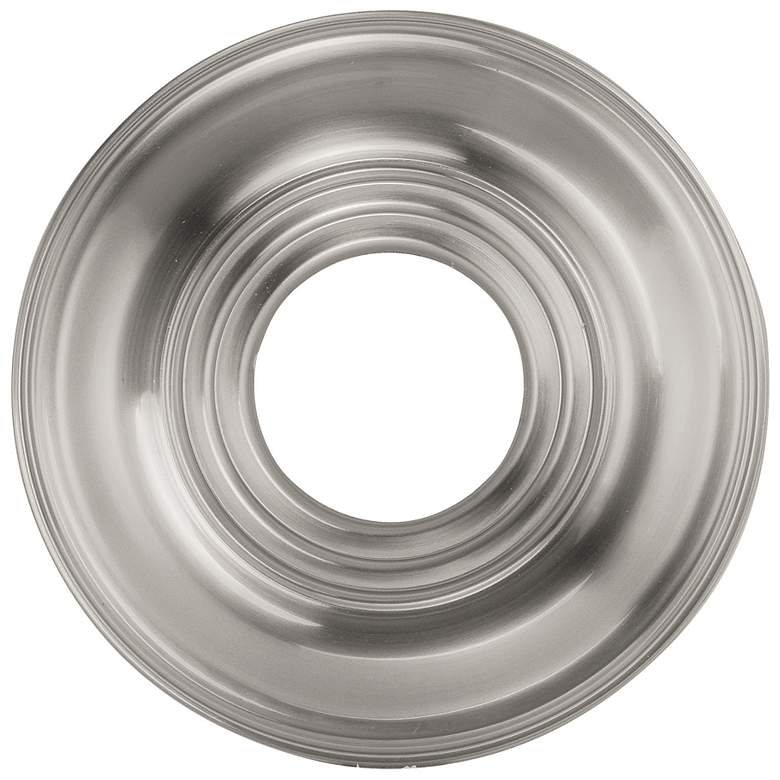 Image 4 Allison 12" Wide Brushed Nickel Round Ceiling Medallion more views