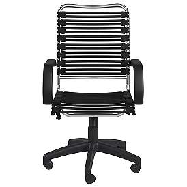 Image3 of Allison Black and Aluminum Swivel High Back Office Chair more views