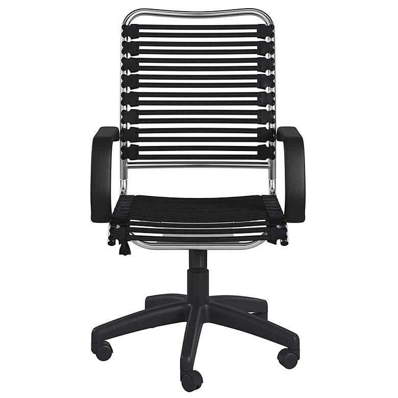 Image 3 Allison Black and Aluminum Swivel High Back Office Chair more views