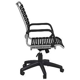 Image4 of Allison Black and Aluminum Swivel High Back Office Chair more views