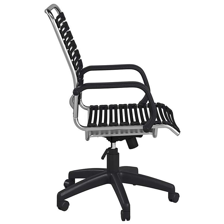 Image 4 Allison Black and Aluminum Swivel High Back Office Chair more views
