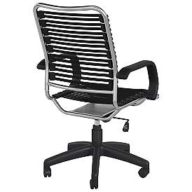 Image5 of Allison Black and Aluminum Swivel High Back Office Chair more views