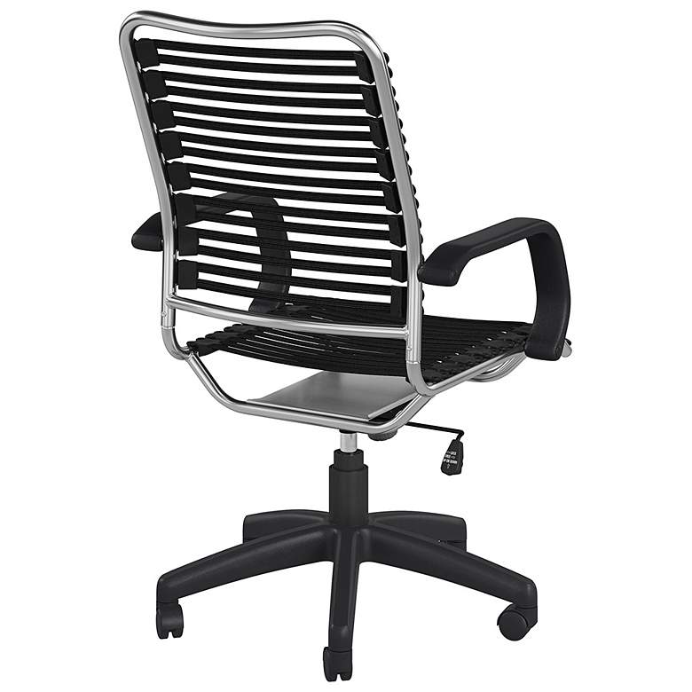 Image 5 Allison Black and Aluminum Swivel High Back Office Chair more views