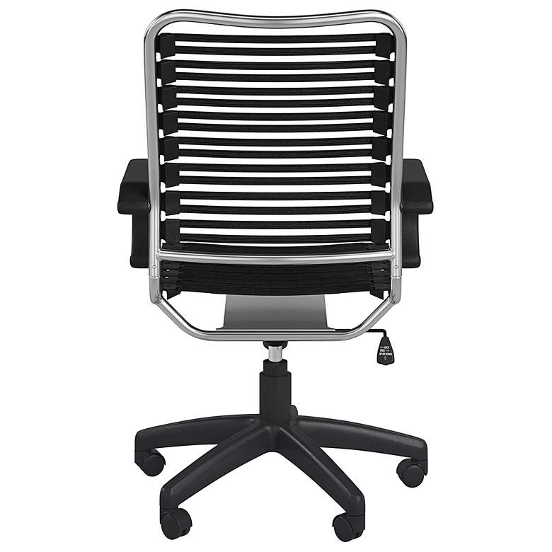 Image 6 Allison Black and Aluminum Swivel High Back Office Chair more views