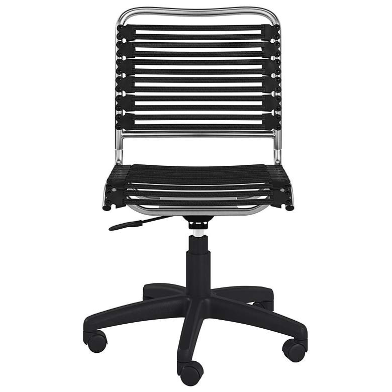 Image 3 Allison Black and Aluminum Swivel Low Back Office Chair more views