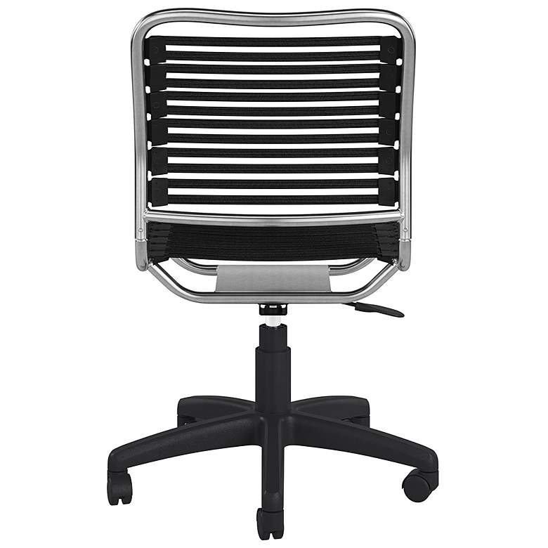Image 6 Allison Black and Aluminum Swivel Low Back Office Chair more views
