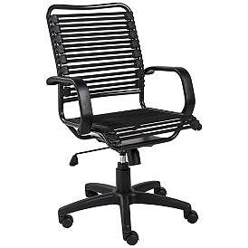 Image1 of Allison Black and Steel Swivel High Back Office Chair