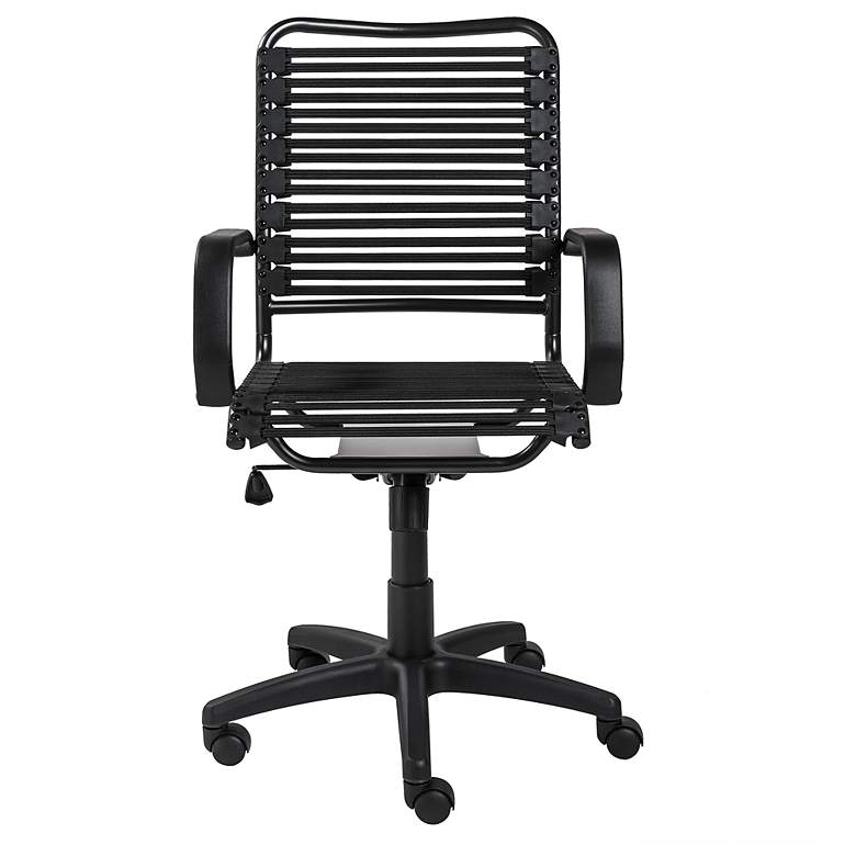 Image 5 Allison Black and Steel Swivel High Back Office Chair more views