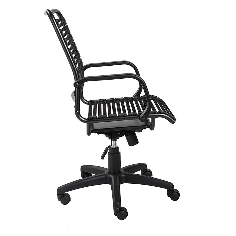 Image 6 Allison Black and Steel Swivel High Back Office Chair more views