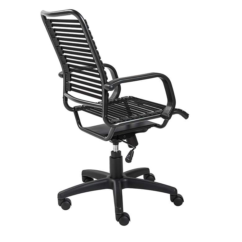 Image 7 Allison Black and Steel Swivel High Back Office Chair more views