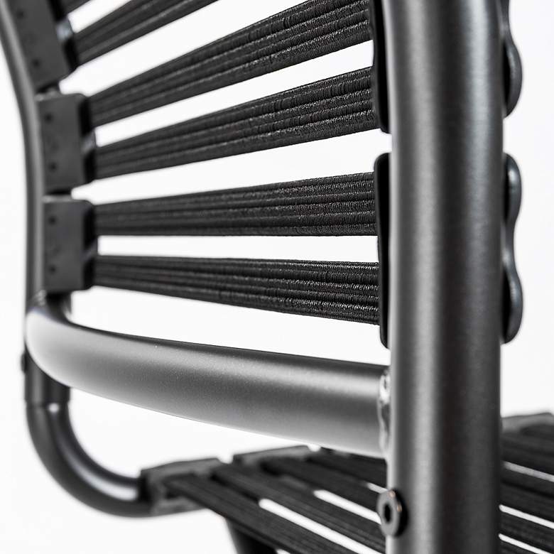 Image 4 Allison Black and Steel Swivel Low Back Office Chair more views