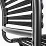4_Allison Black and Steel Swivel Low Back Office Chair more views