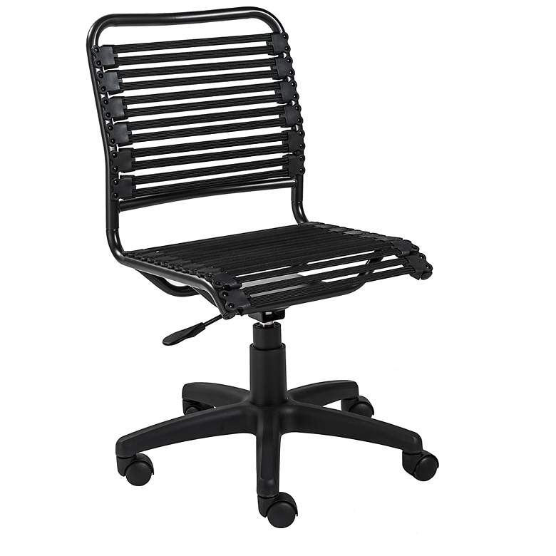 Image 6 Allison Black and Steel Swivel Low Back Office Chair more views