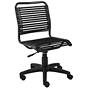 6_Allison Black and Steel Swivel Low Back Office Chair more views