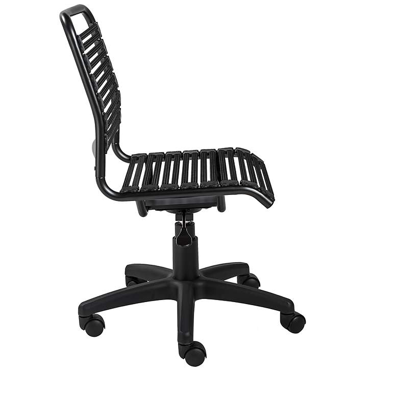 Image 7 Allison Black and Steel Swivel Low Back Office Chair more views