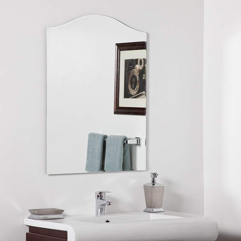 Image 1 Allison Modern 23 1/2" x 31 1/2" Arched Wall Mirror