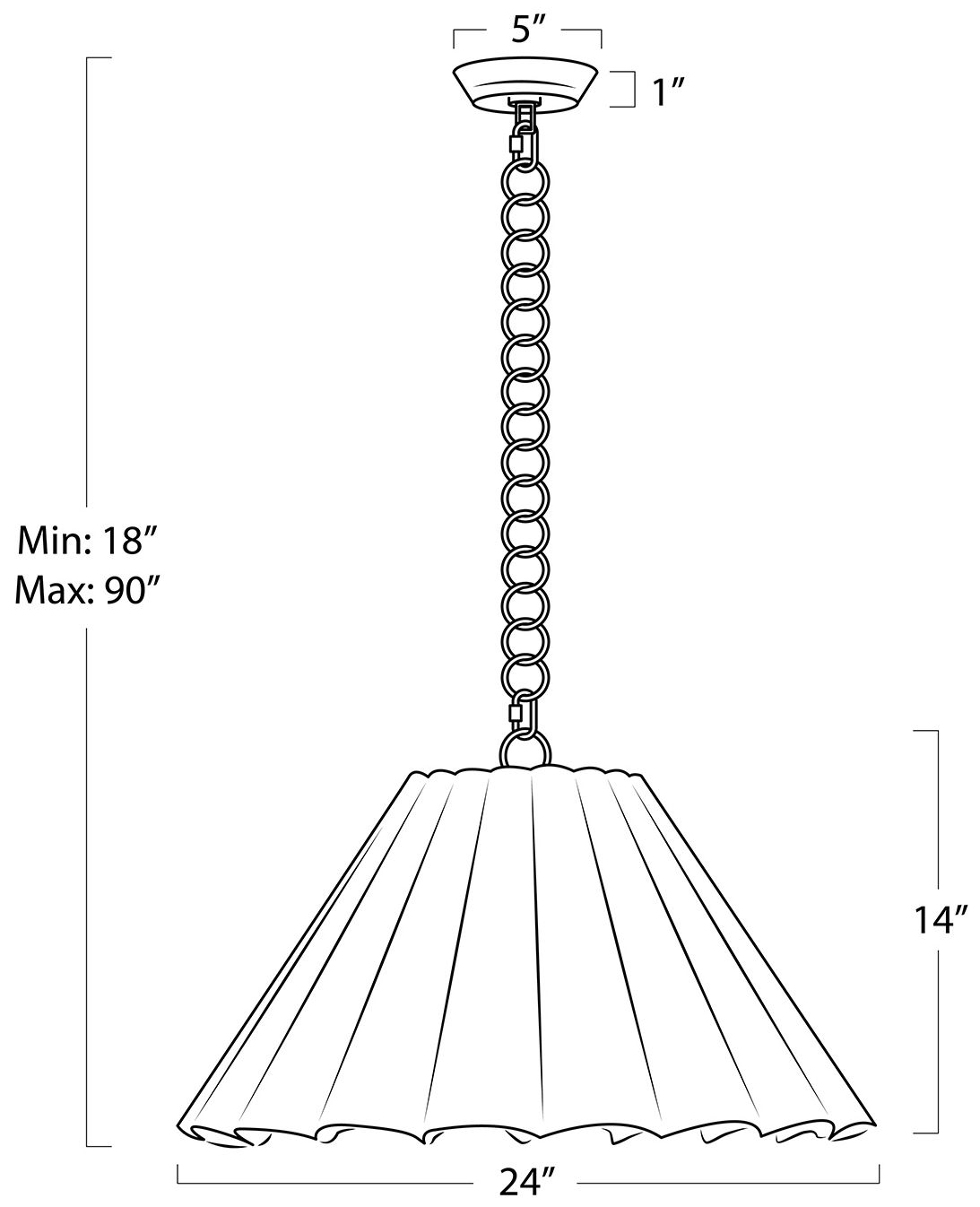 Allison Pendant Large (Polished Nickel)