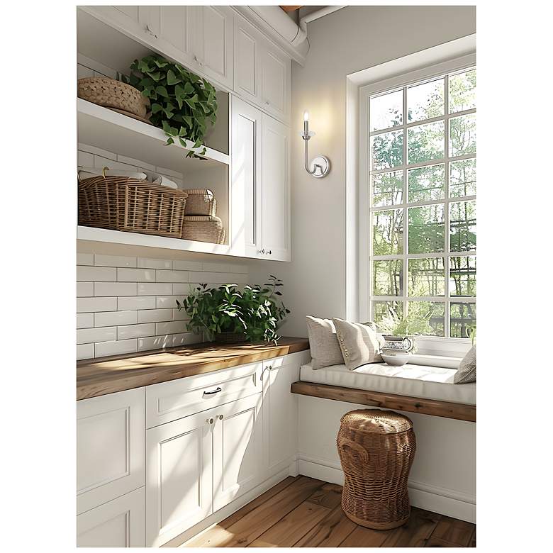 Image 3 Allistair by Z-Lite Brushed Nickel 1 Light Wall Sconce more views