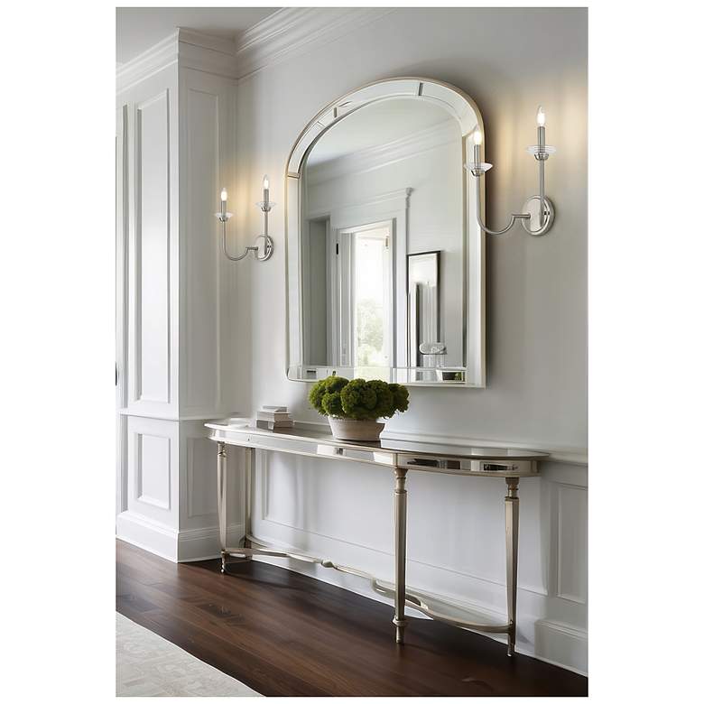 Image 3 Allistair by Z-Lite Brushed Nickel 2 Light Wall Sconce more views