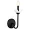 Allistair by Z-Lite Matte Black 1 Light Wall Sconce