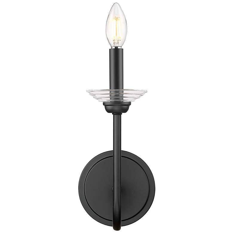 Image 4 Allistair by Z-Lite Matte Black 1 Light Wall Sconce more views