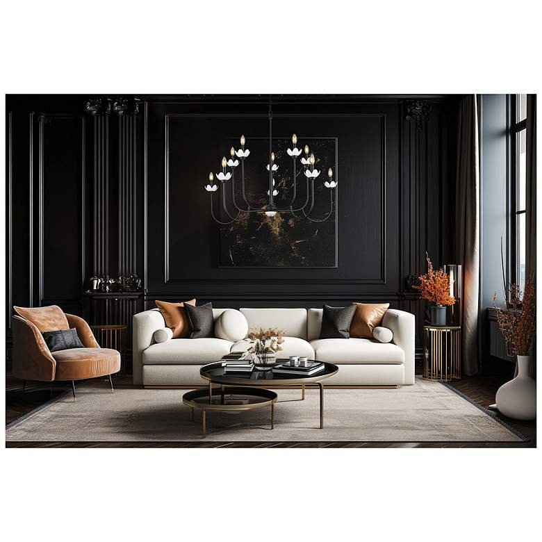 Image 3 Allistair by Z-Lite Matte Black 10 Light Chandelier more views