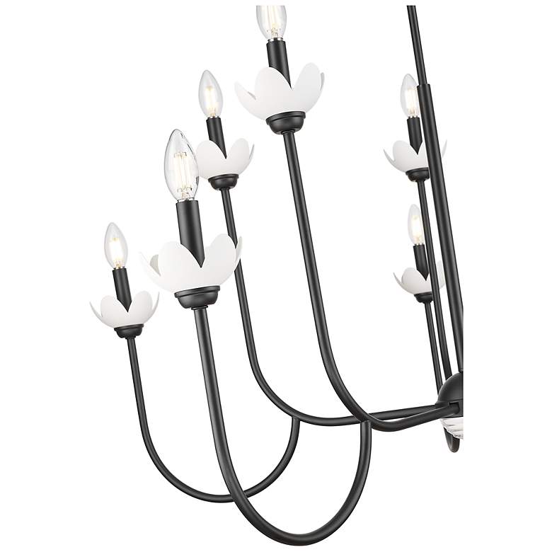 Image 6 Allistair by Z-Lite Matte Black 10 Light Chandelier more views