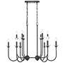 5_Allistair by Z-Lite Matte Black 12 Light Linear Chandelier more views
