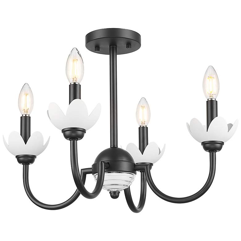 Image 3 Allistair by Z-Lite Matte Black 4 Light Semi Flush Mount more views
