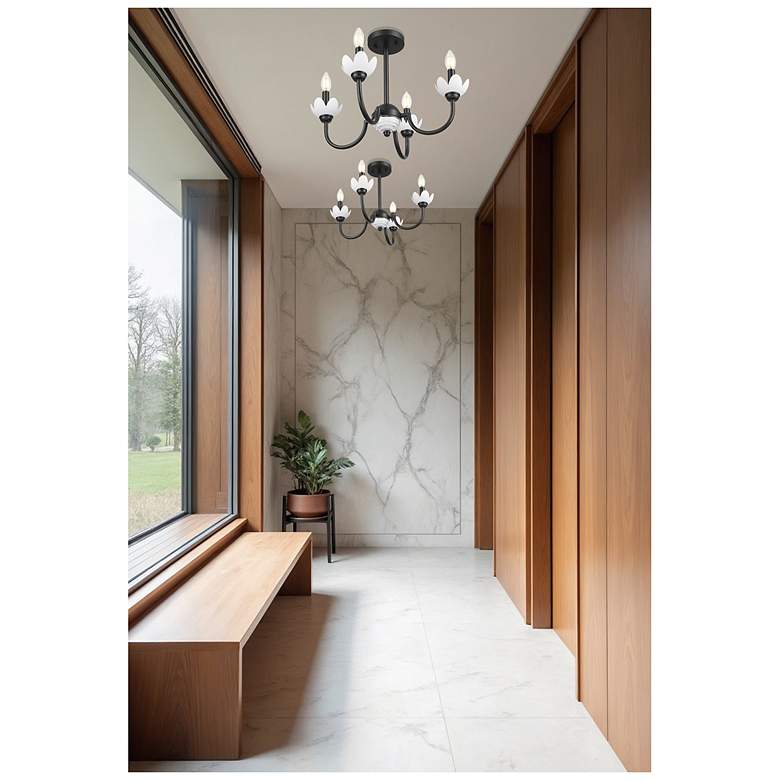 Image 6 Allistair by Z-Lite Matte Black 4 Light Semi Flush Mount more views