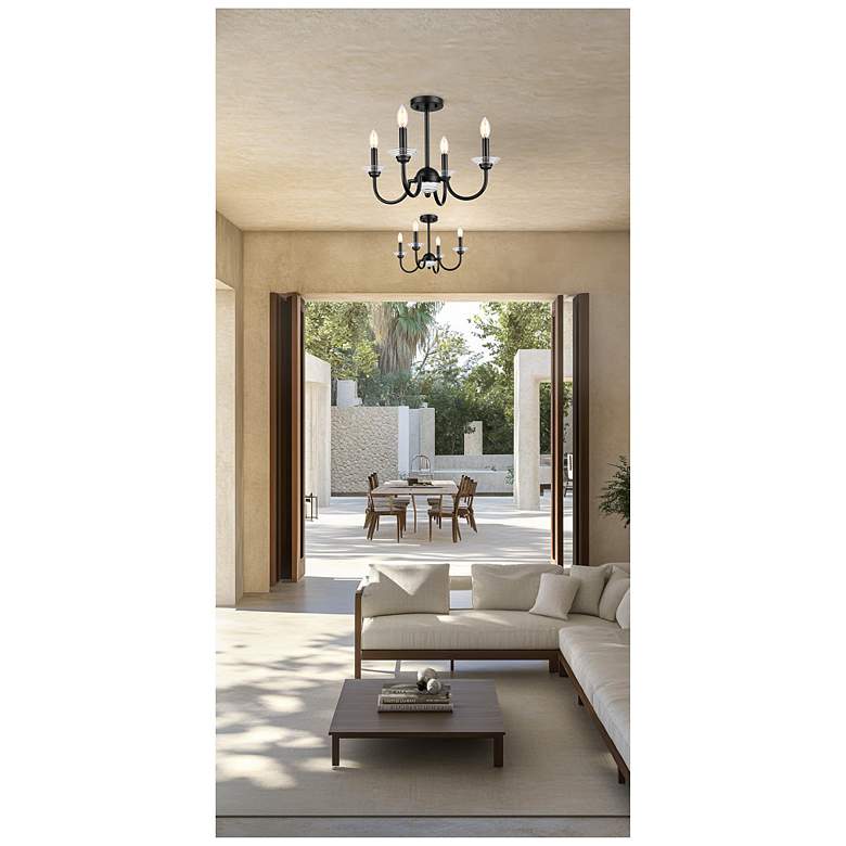 Image 7 Allistair by Z-Lite Matte Black 4 Light Semi Flush Mount more views