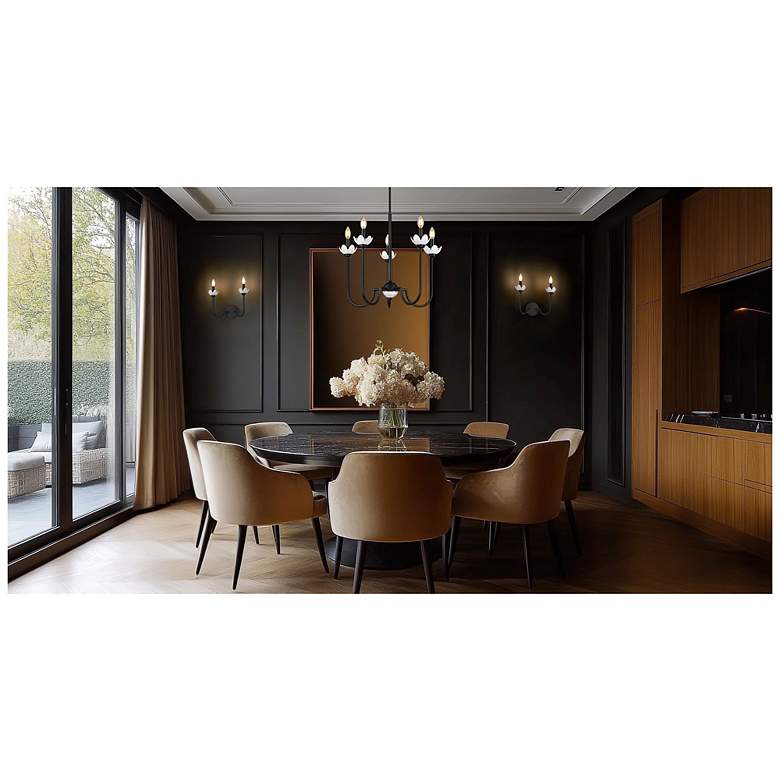 Image 2 Allistair by Z-Lite Matte Black 5 Light Chandelier more views