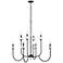 Allistair by Z-Lite Matte Black 8 Light Chandelier