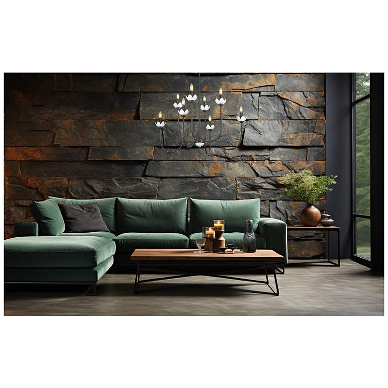 Image 2 Allistair by Z-Lite Matte Black 8 Light Chandelier more views