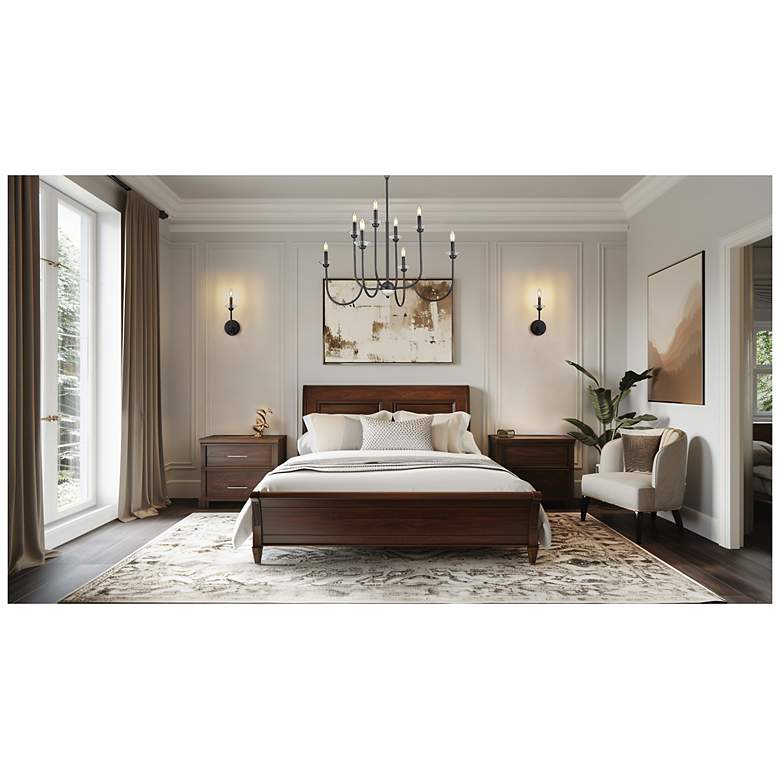 Image 3 Allistair by Z-Lite Matte Black 8 Light Chandelier more views