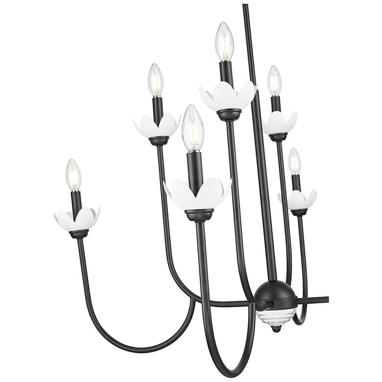 Image 6 Allistair by Z-Lite Matte Black 8 Light Chandelier more views