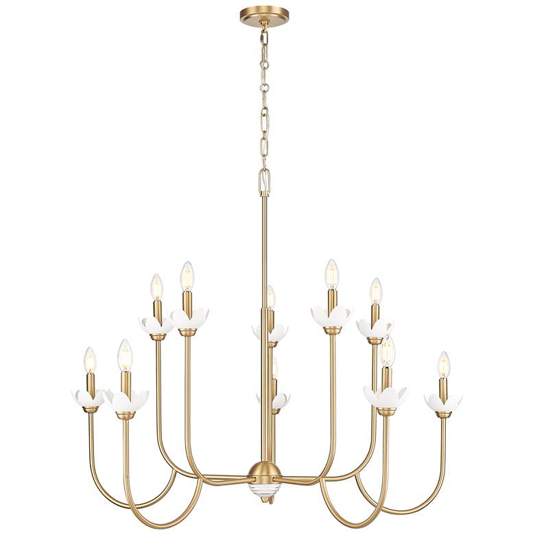 Image 1 Allistair by Z-Lite Modern Gold 10 Light Chandelier