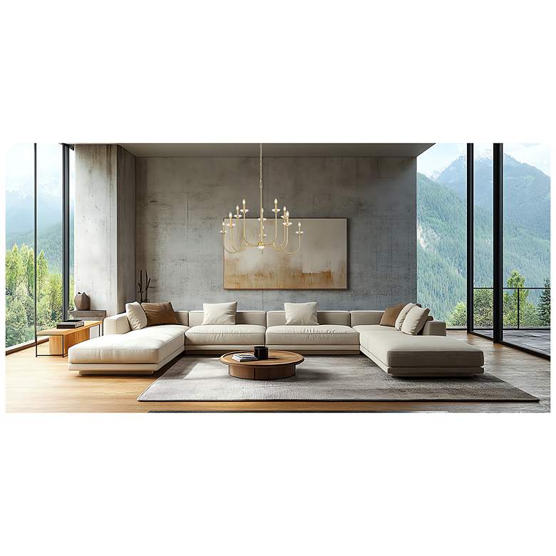 Image 2 Allistair by Z-Lite Modern Gold 10 Light Chandelier more views