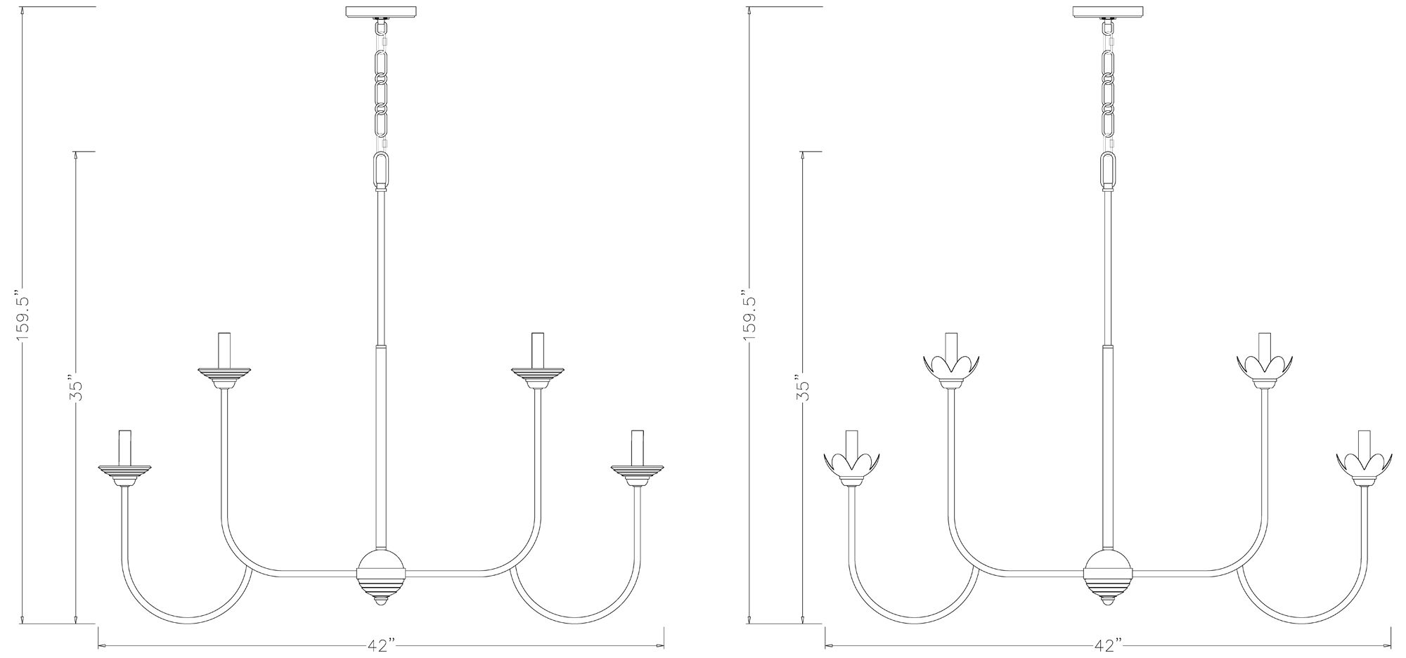Allistair by Z-Lite Modern Gold 10 Light Chandelier