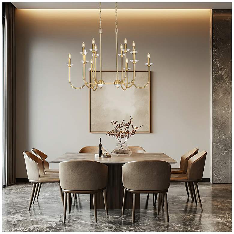 Image 3 Allistair by Z-Lite Modern Gold 12 Light Linear Chandelier more views