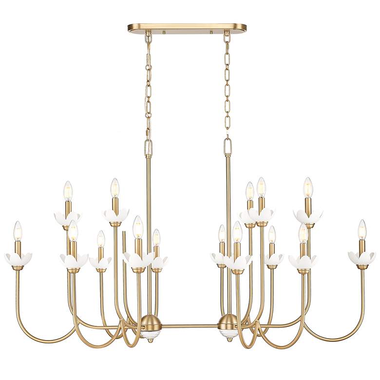 Image 1 Allistair by Z-Lite Modern Gold 16 Light Linear Chandelier