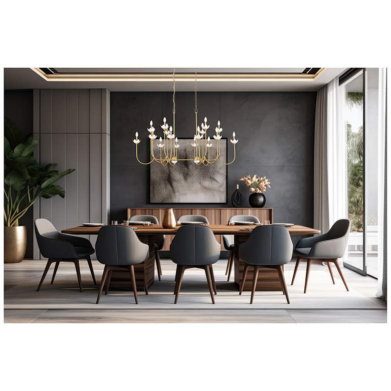Image 2 Allistair by Z-Lite Modern Gold 16 Light Linear Chandelier more views