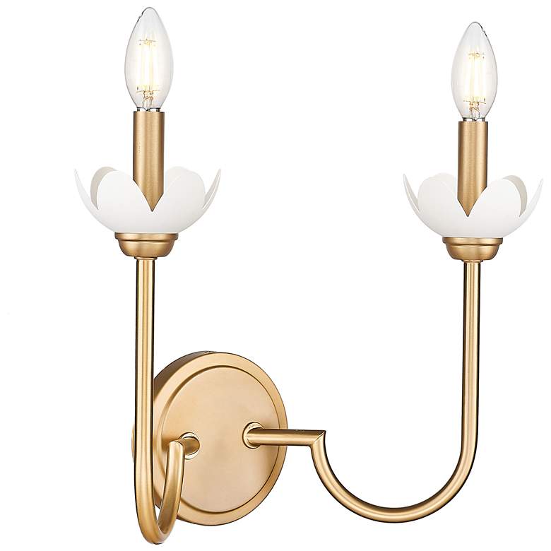 Image 1 Allistair by Z-Lite Modern Gold 2 Light Wall Sconce