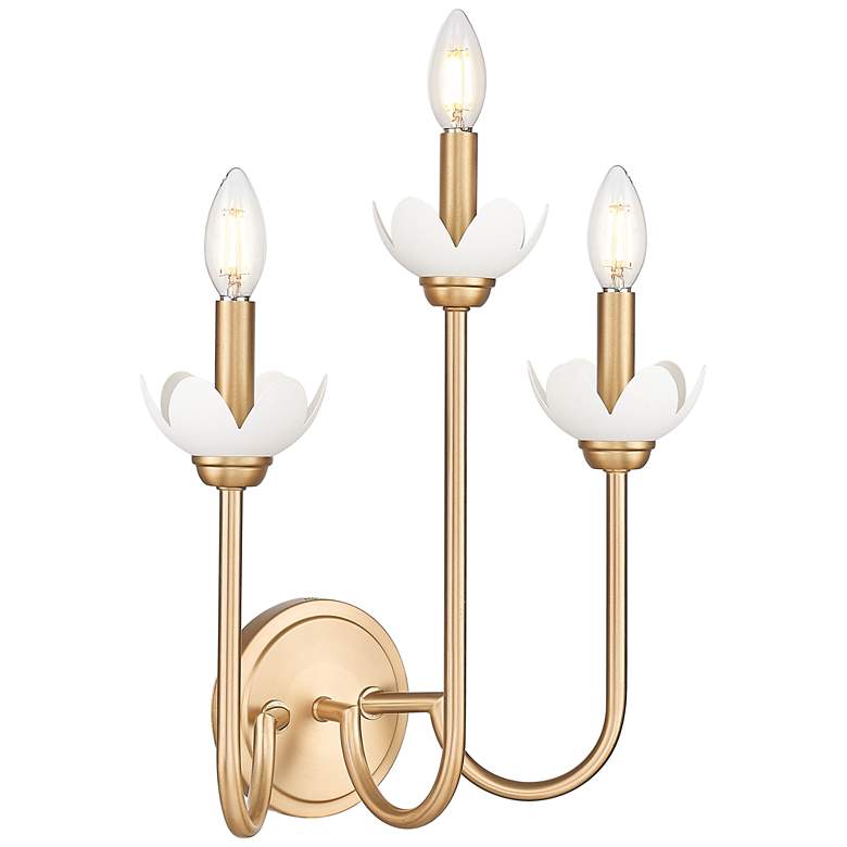 Image 1 Allistair by Z-Lite Modern Gold 3 Light Wall Sconce