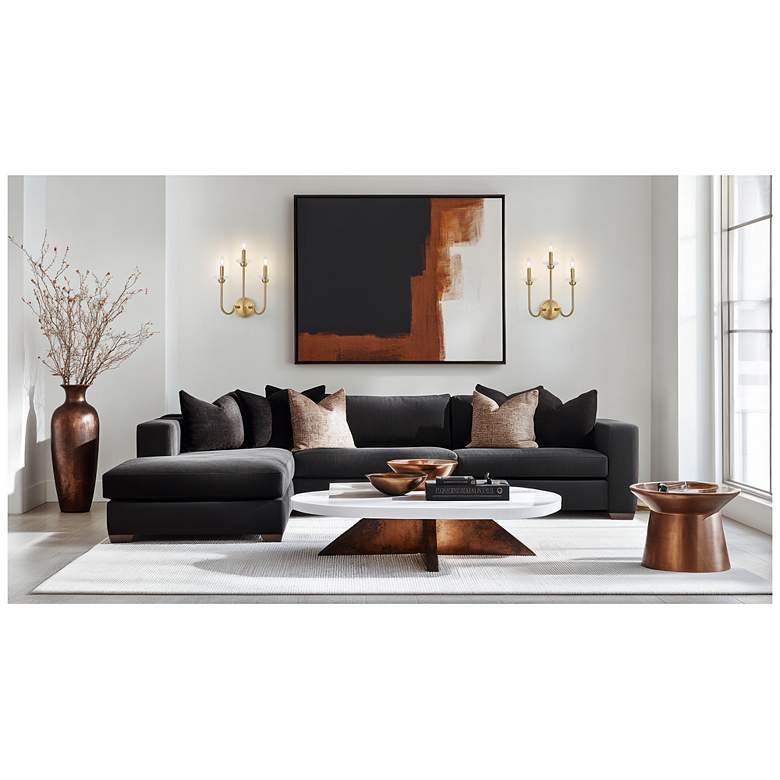 Image 2 Allistair by Z-Lite Modern Gold 3 Light Wall Sconce more views